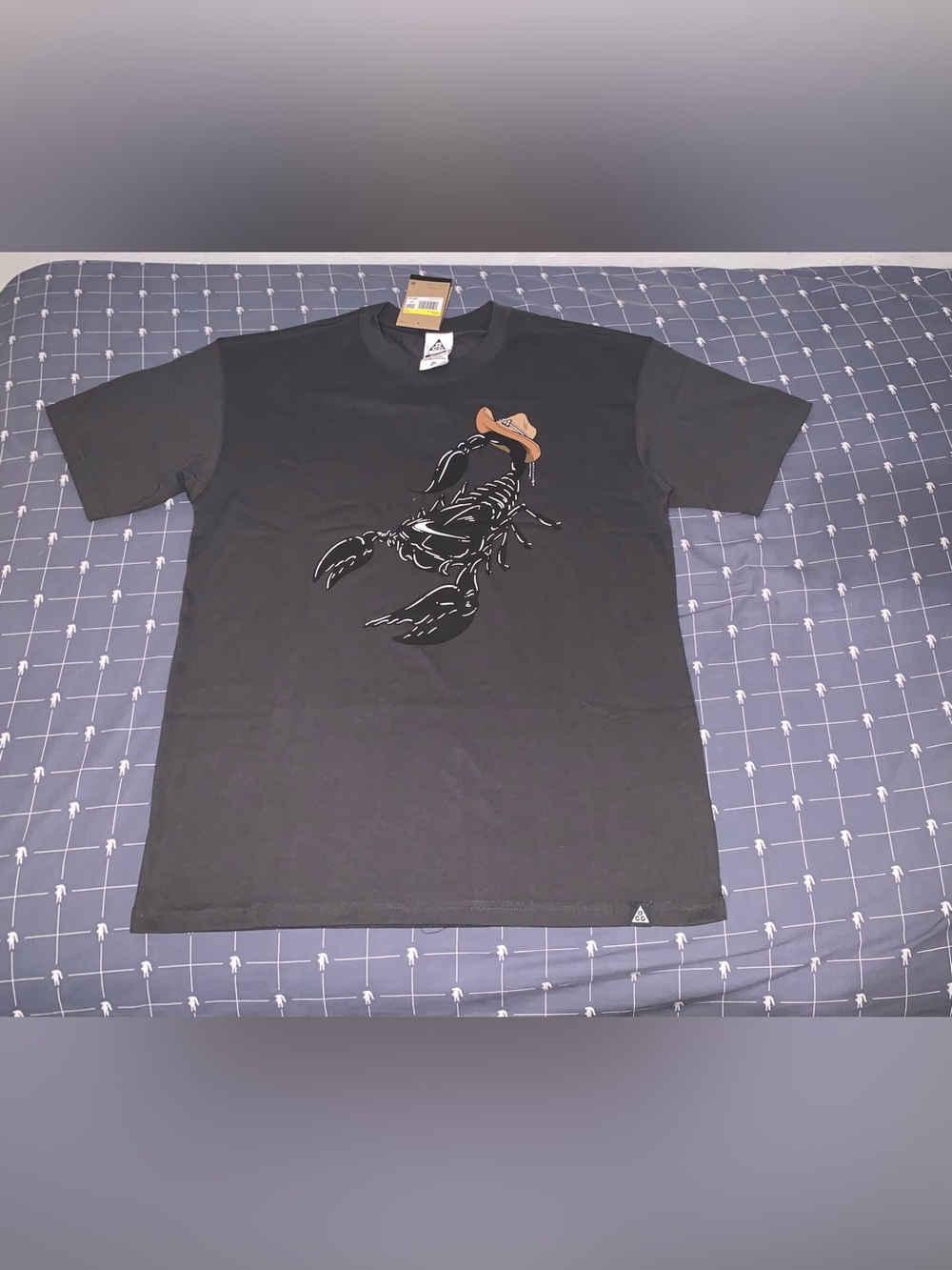 Nike ACG OC Scorpion Tee Black Loose Fit HV1290-060 Size: Small